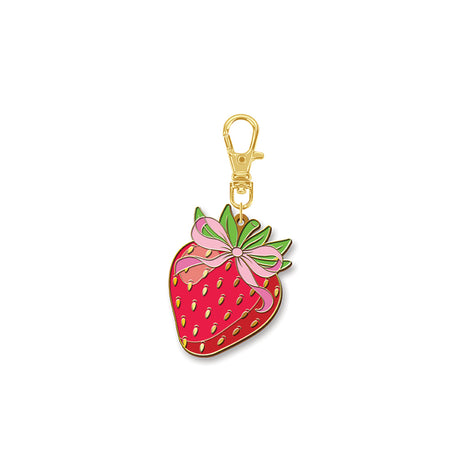 Strawberry Shortcake Strawberry Enamel Charm Quilt Fabric by The World of Strawberry Shortcake™