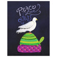 Notecard Peace Love Quilts by Fish Museum