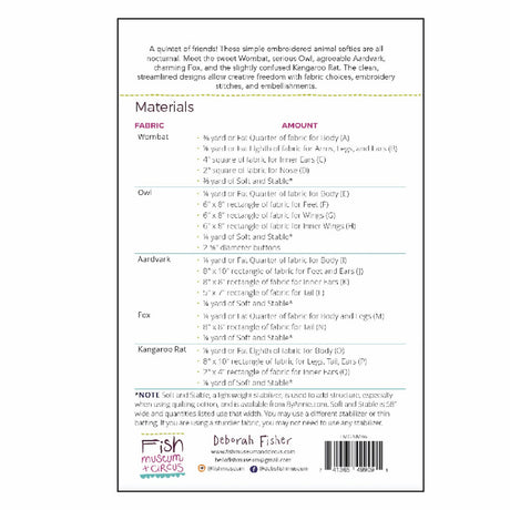 Back of the Nocturnal Menagerie by Fish Museum