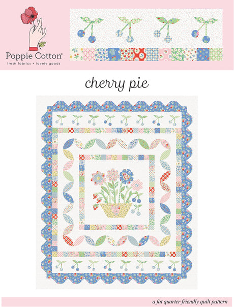 Quilt Pattern Bluebells & Buttercups Cherry Pie Quilt Pattern by Poppie Cotton