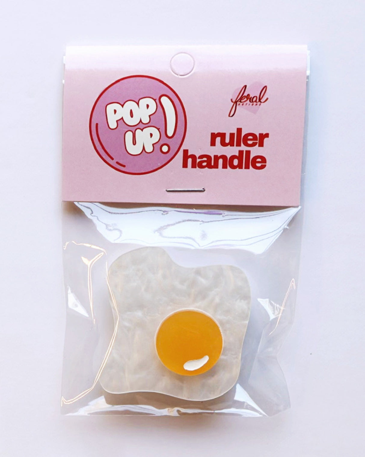 Back of the Egg Ruler Handle by Feral Notions