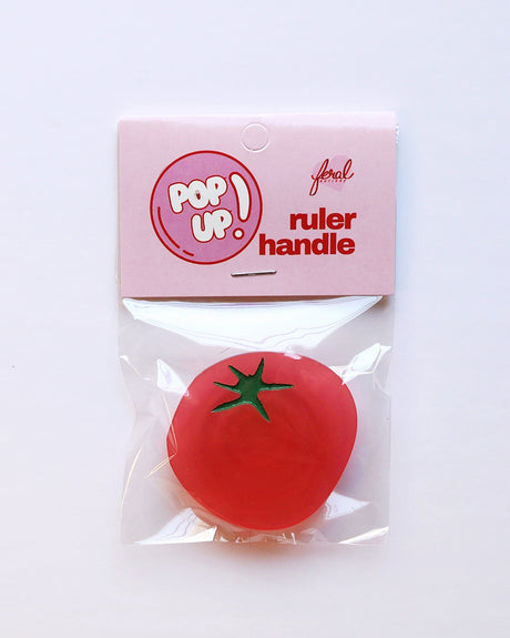 Back of the Tomato Ruler Handle by Feral Notions
