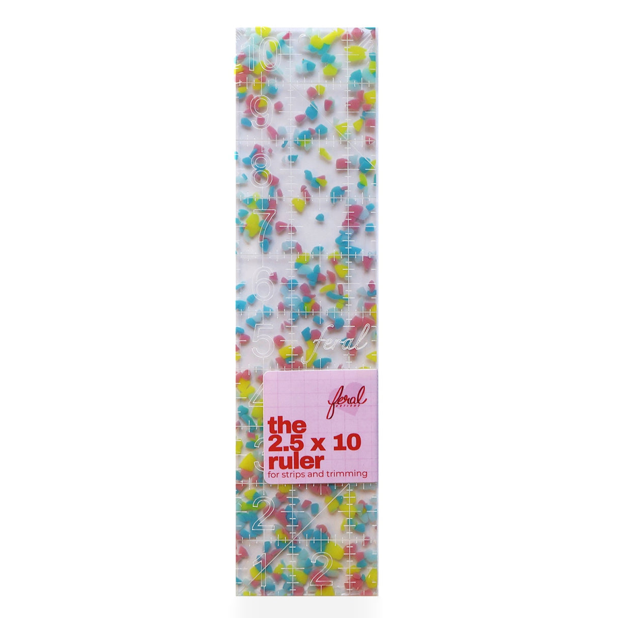 2-1/2in x 10in Ruler Confetti by Feral Notions