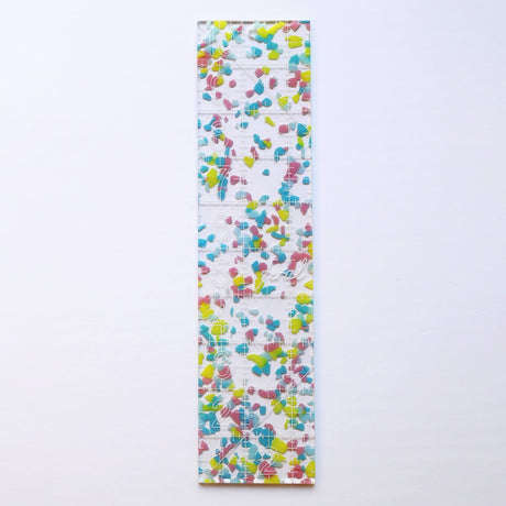 Back of the 2-1/2in x 10in Ruler Confetti by Feral Notions