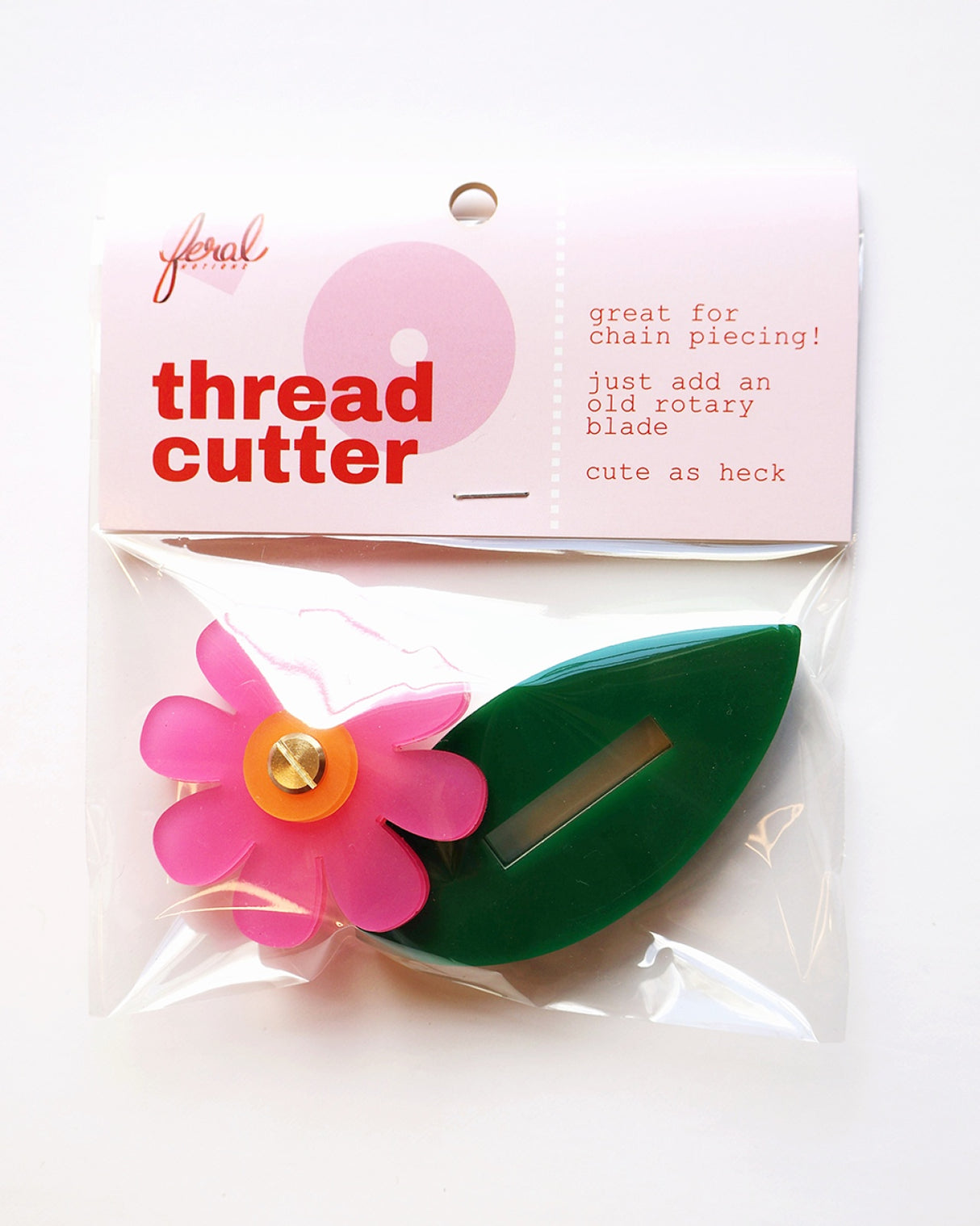 Back of the Flower Thread Cutter by Feral Notions
