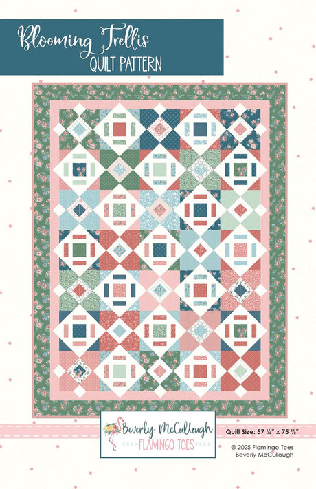 Blooming Trellis Quilt Pattern by Flamingo Toes