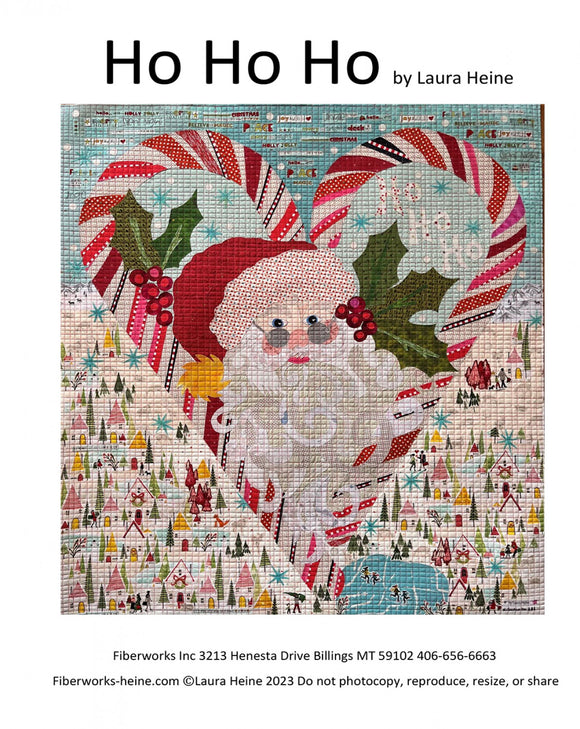 Ho Ho Ho Collage Quilt Pattern by Fiberworks Inc