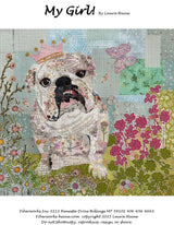 My Girl Bulldog Collage Pattern by Fiberworks Inc