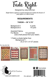 Back of the Fade Right Downloadable Pattern by Black Cat Creations