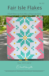 Fair Isle Flakes Downloadable Pattern by Heart Lake Quilts