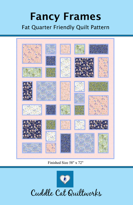 Fancy Frames Downloadable Pattern by Cuddle Cat Quiltworks