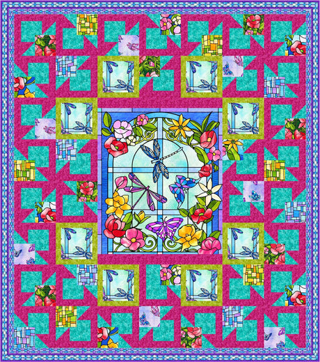 Fancy Glass Quilt Pattern by Quilters Clinic