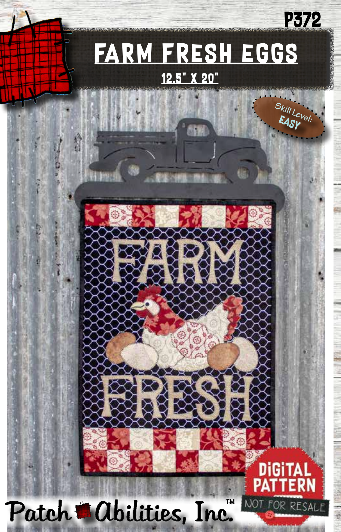Farm Fresh Eggs Downloadable Pattern by Patch Abilities - Patterns