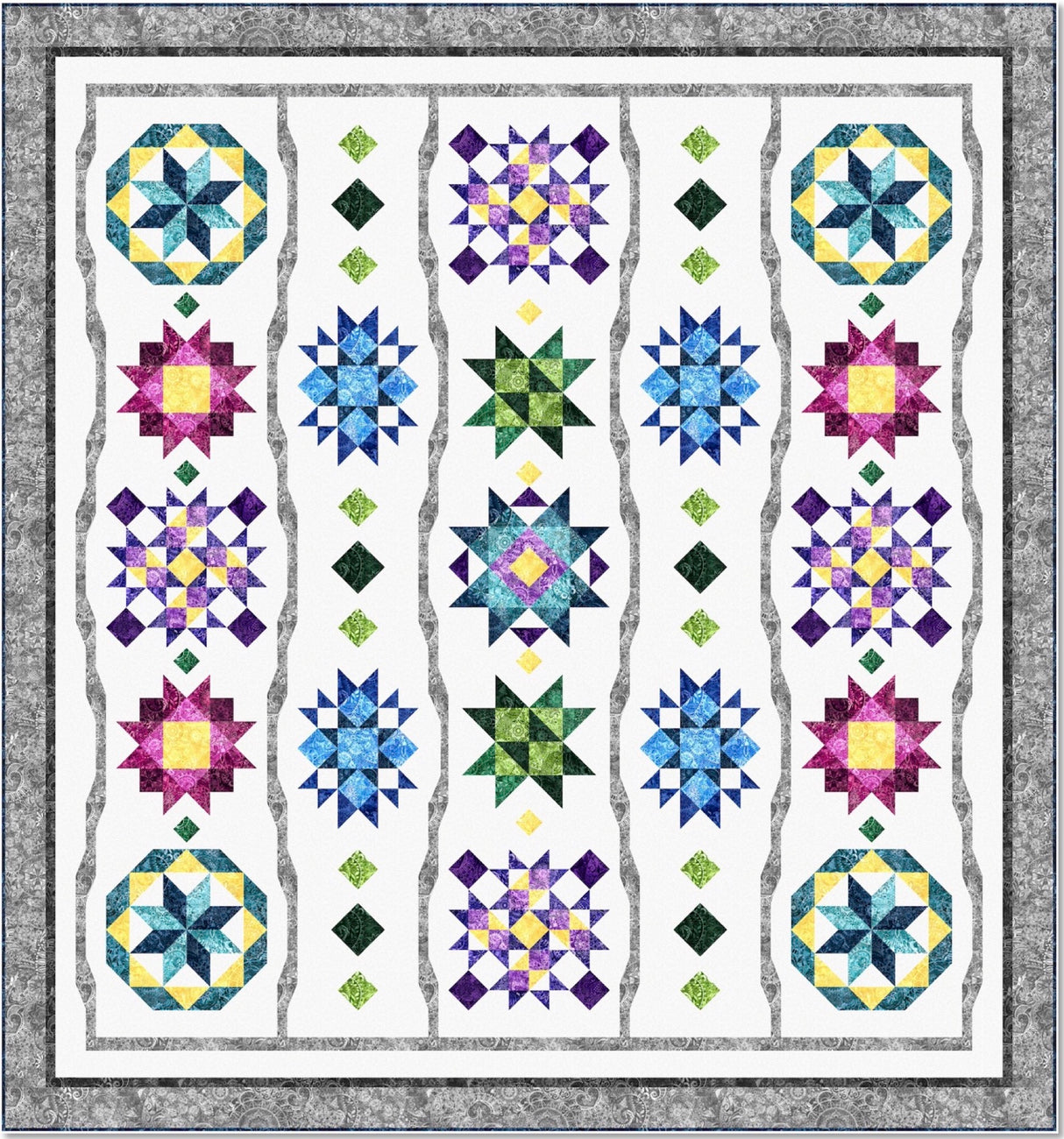 Festival of Stars Block of the Month Downloadable Pattern by Pine Tree Country Quilts