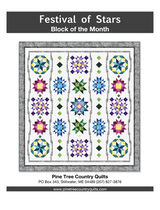 Festival of Stars Block of the Month Downloadable Pattern by Pine Tree Country Quilts