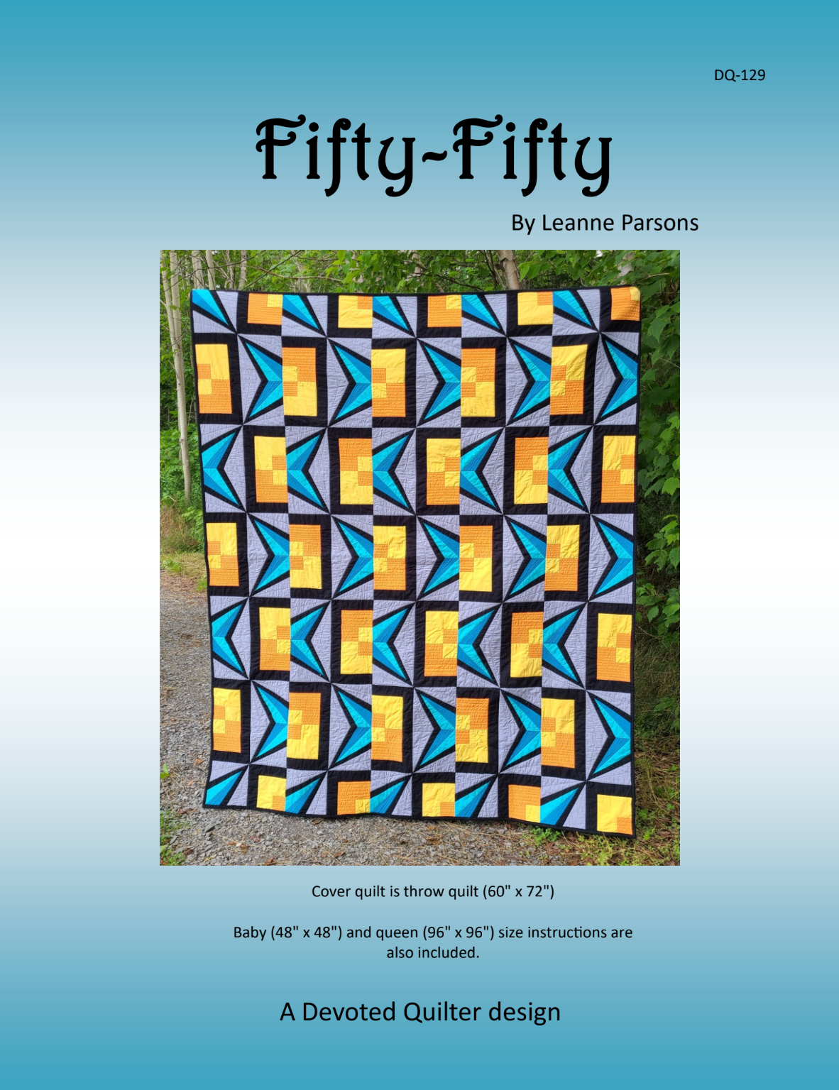 Fifty-Fifty Downloadable Pattern by Devoted Quilter
