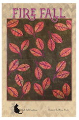 Fire Fall Quilt Pattern by Black Cat Creations