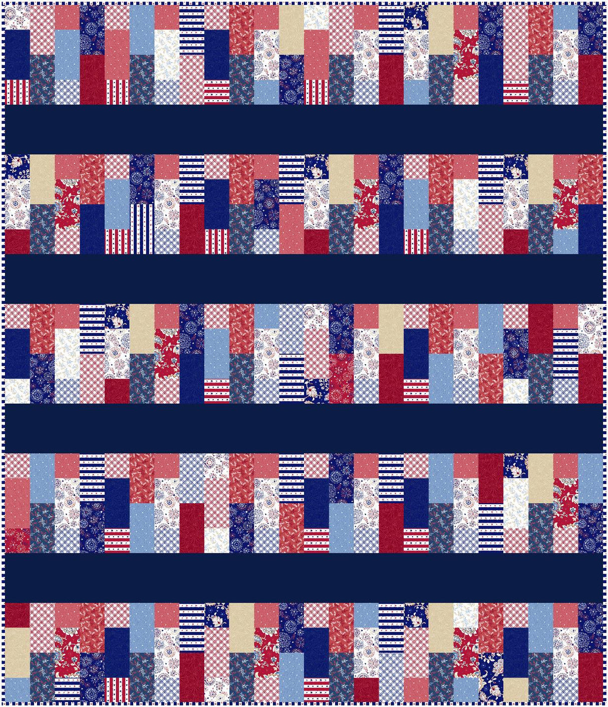 Flagstone Path Quilt Pattern