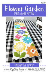 Flower Garden Table Runner Quilt Pattern by Ahhh...Quilting