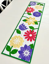 Flower Garden Table Runner Quilt Pattern by Ahhh...Quilting