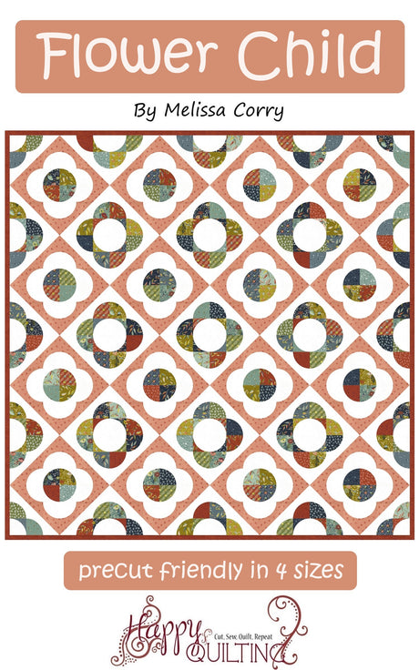 Flower Child Downloadable Pattern by Happy Quilting Melissa Corry