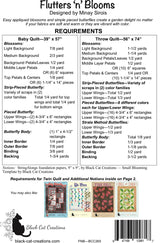 Back of the Flutters 'n' Blooms Downloadable Pattern by Black Cat Creations