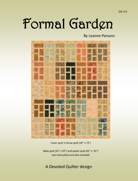 Formal Garden Downloadable Pattern by Devoted Quilter