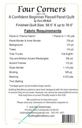 Back of the Four Corners Downloadable Pattern by Quilting Renditions