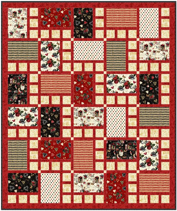 Four Squared Downloadable Pattern by Cuddle Cat Quiltworks