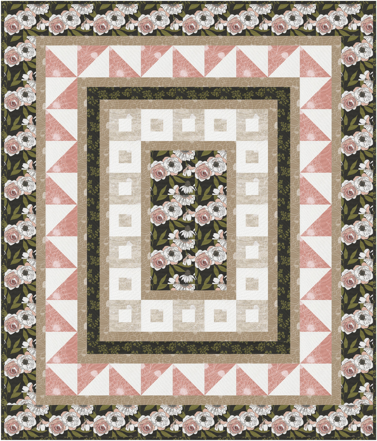 Framed Flora Downloadable Pattern by Needle In A Hayes Stack