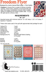 Back of the Freedom Flyer Downloadable Pattern by Black Cat Creations