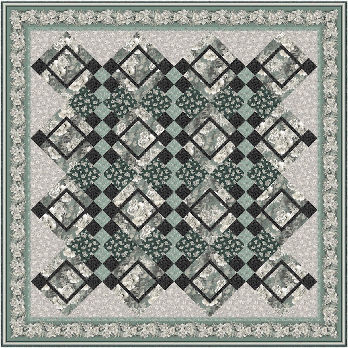 French Garden Downloadable Pattern by Pine Tree Country Quilts