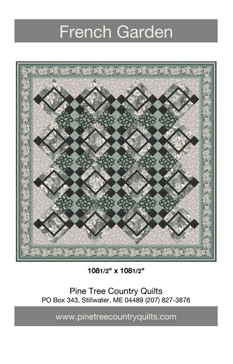French Garden Downloadable Pattern by Pine Tree Country Quilts