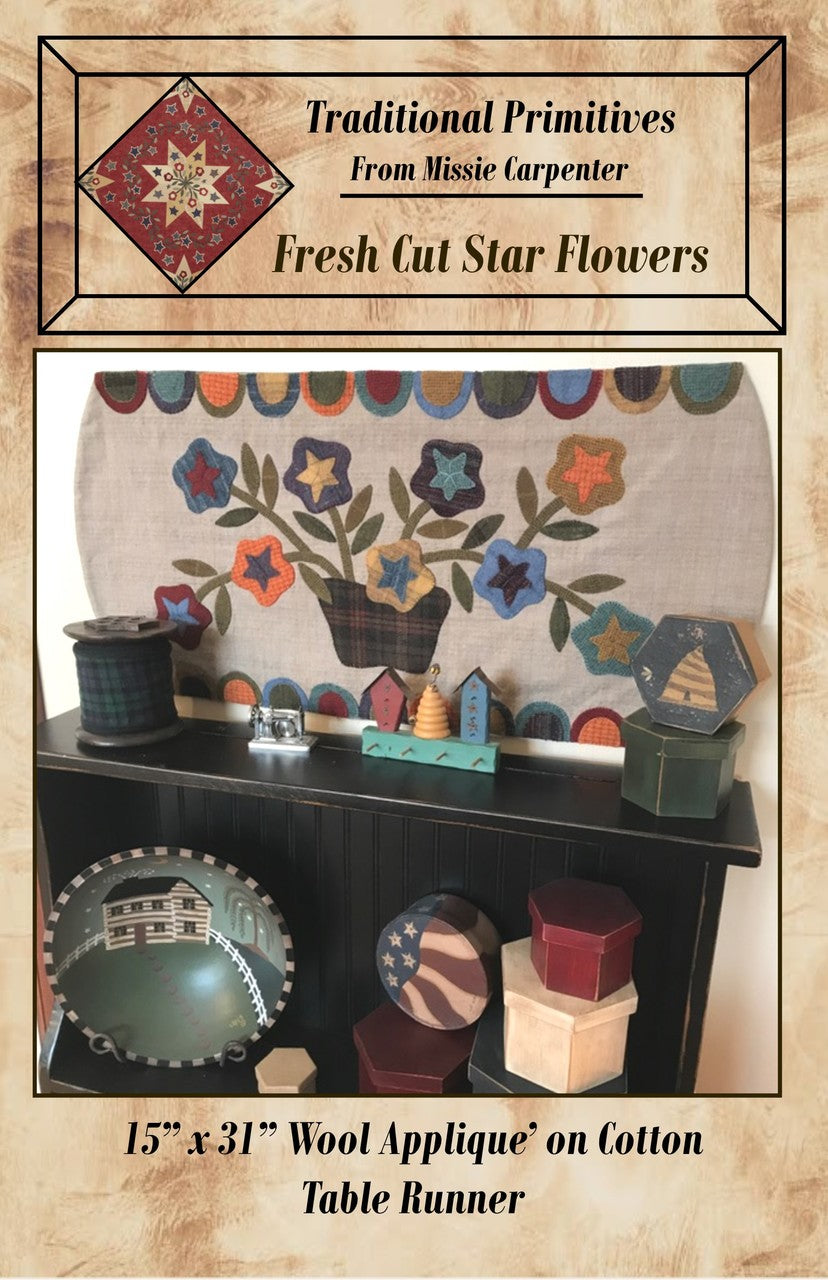 Fresh Cut Star Flowers Pattern by Traditional Primitives