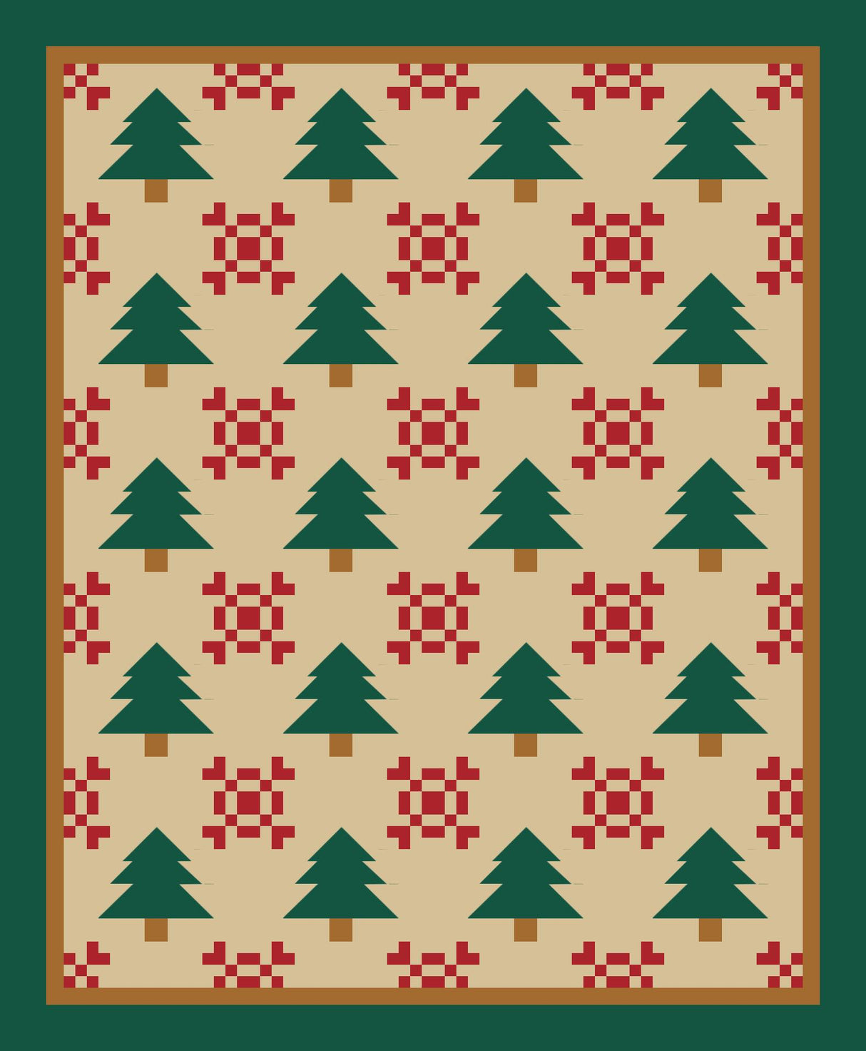 Frosty Woodland Downloadable Pattern by Quiltin' Crazy