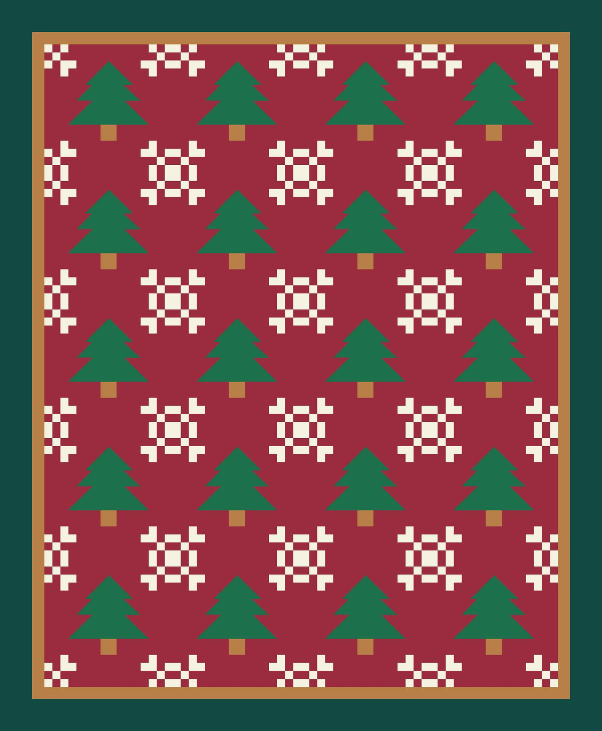 Frosty Woodland Downloadable Pattern by Quiltin' Crazy