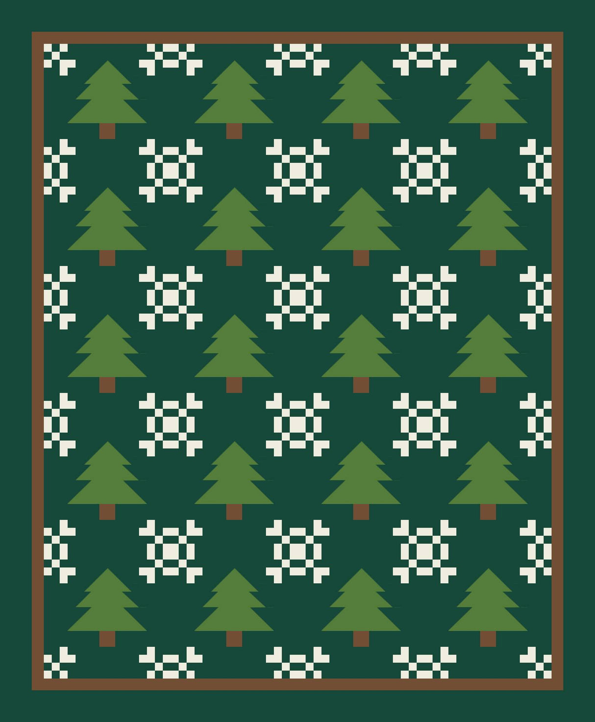 Frosty Woodland Downloadable Pattern by Quiltin' Crazy