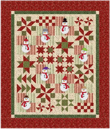 Frosty Friends Quilt Pattern by Perkins Dry Goods