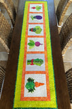Farmers Market Table Runner for Machine Embroidery by Fabric Confetti