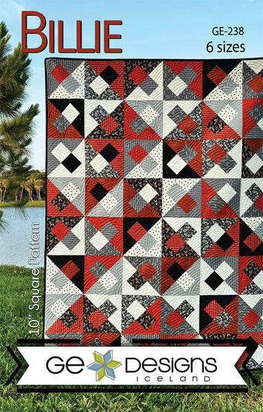 Bill、Rhythm in Four Squares、希少画集画、新品額付 Billie Quilt Pattern – Quilting Books Patterns and Notions