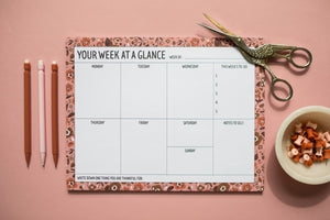 Calico Weekly Planner Notepad by Gingiber