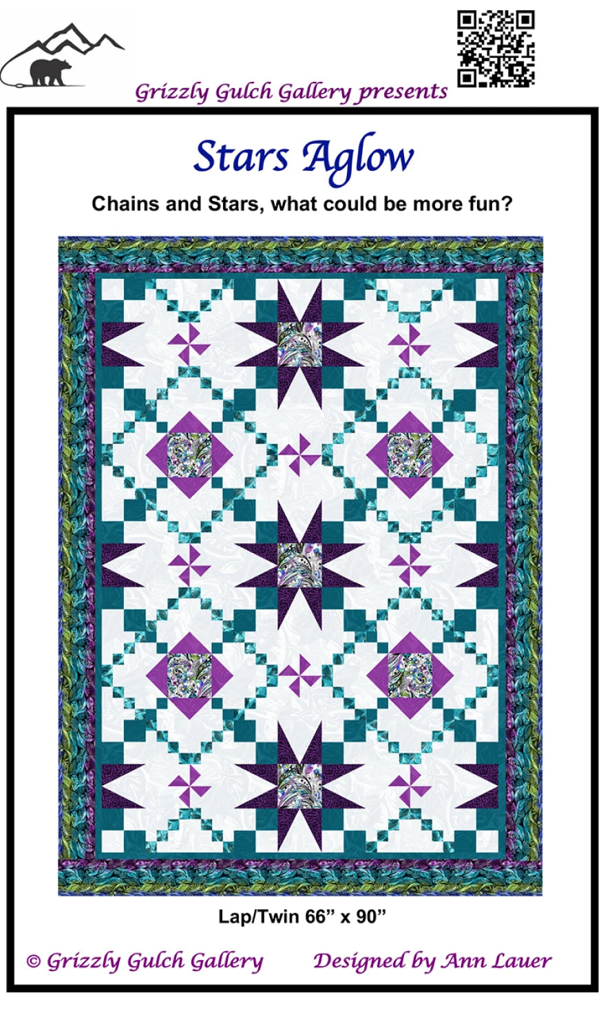 Stars Aglow Quilt Pattern by Grizzly Gulch Galler