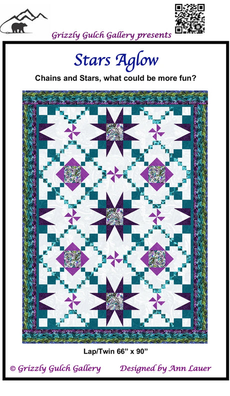 Stars Aglow Quilt Pattern by Grizzly Gulch Galler