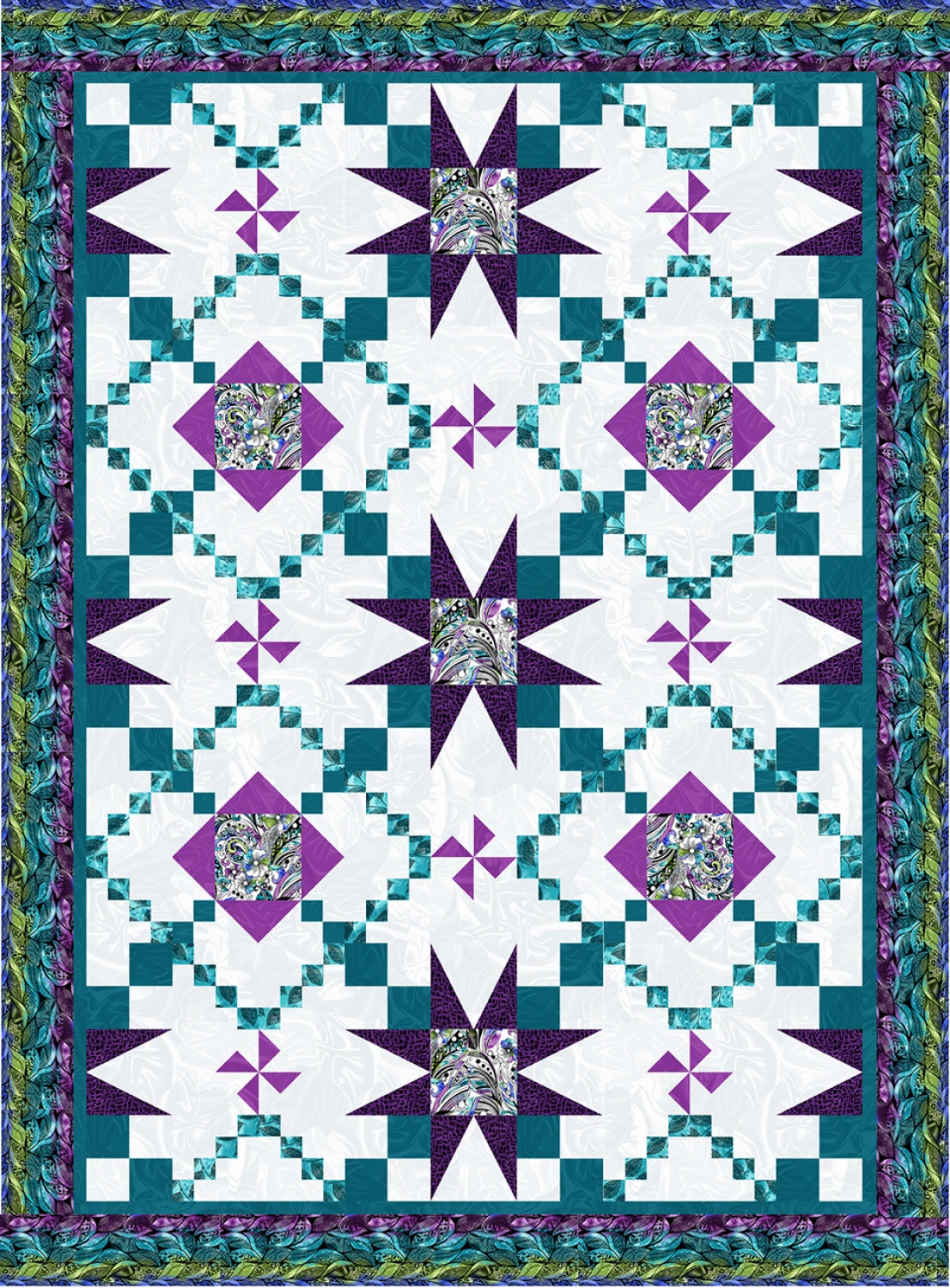 Stars Aglow Quilt Pattern by Grizzly Gulch Galler