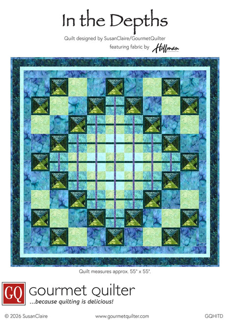 In The Depths Quilt Pattern by Gourmet Quilter