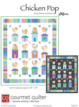 Chicken Pop Quilt Pattern by Gourmet Quilter