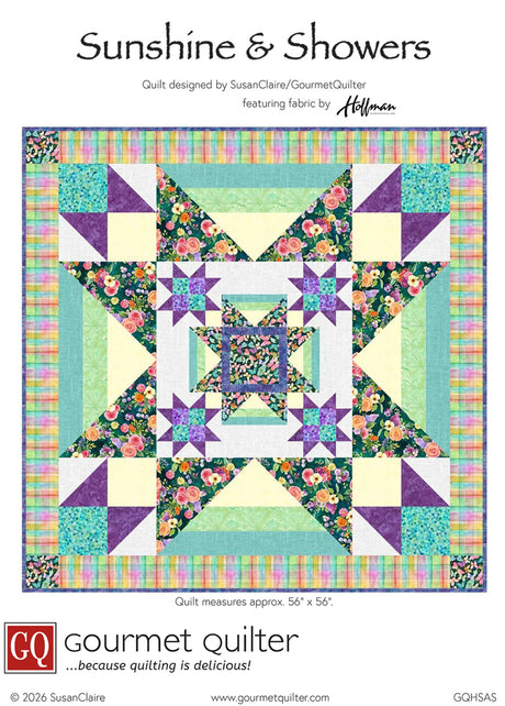 Sunshine & Showers Quilt Pattern by Gourmet Quilter