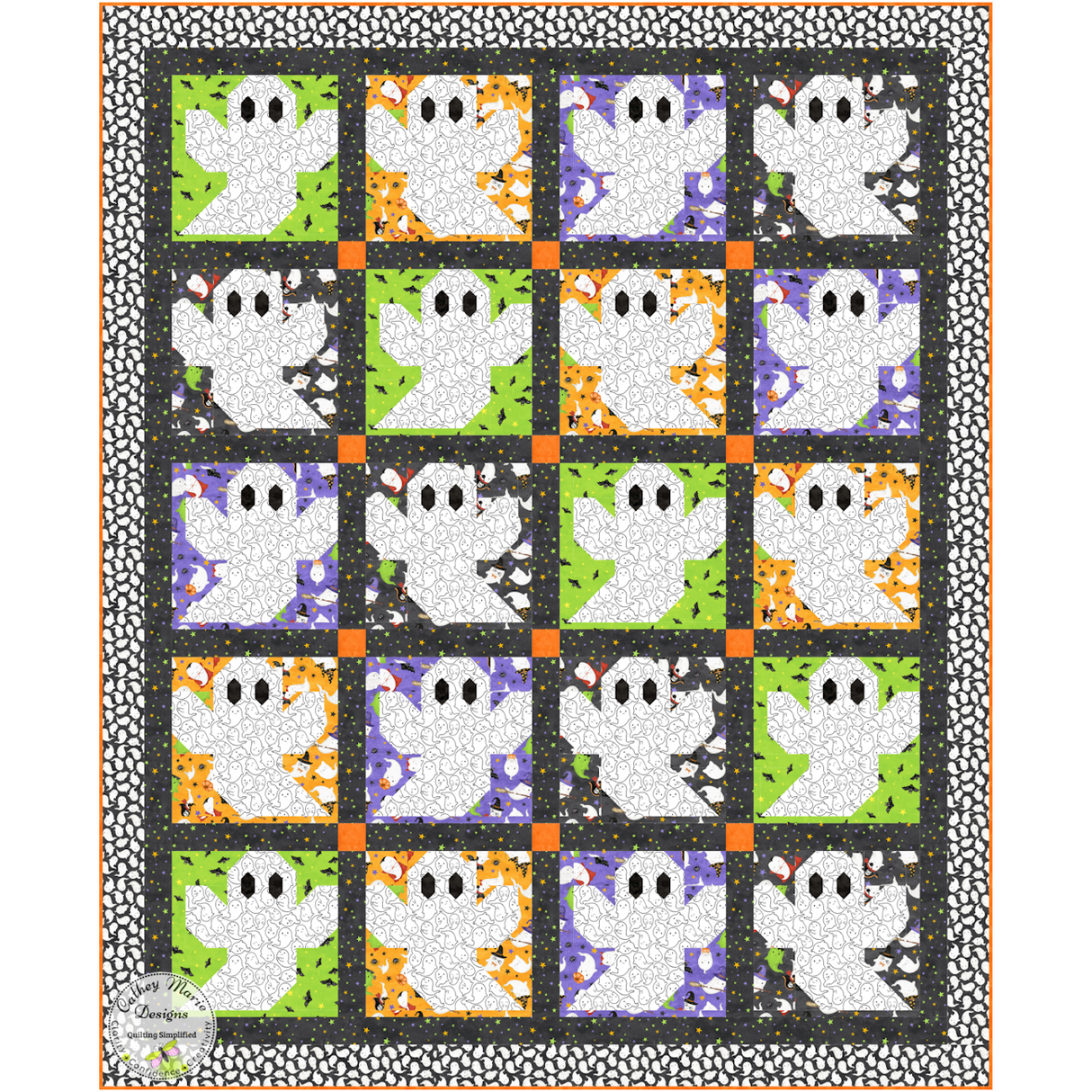 Ghost Party Downloadable Pattern by Cathey Marie Designs