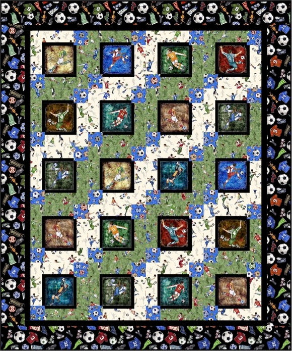 Go for Goal Downloadable Pattern by Pine Tree Country Quilts