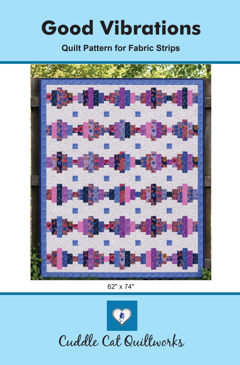 Good Vibrations Downloadable Pattern by Cuddle Cat Quiltworks